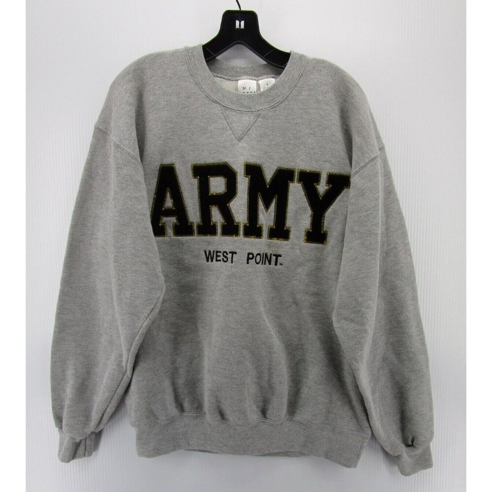 VINTAGE Army Knights Sweatshirt Large Gray MJ Soffe NCAA College USA